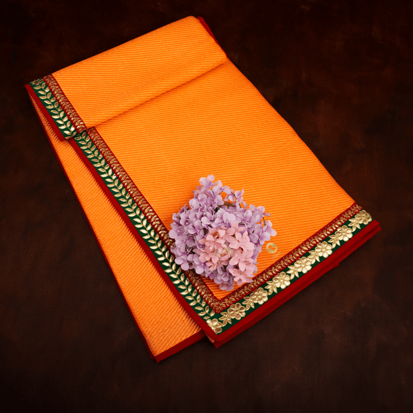 6x8 ft | Royal Charm Nylon Chatai Mat | Gota & Sequins Double Border