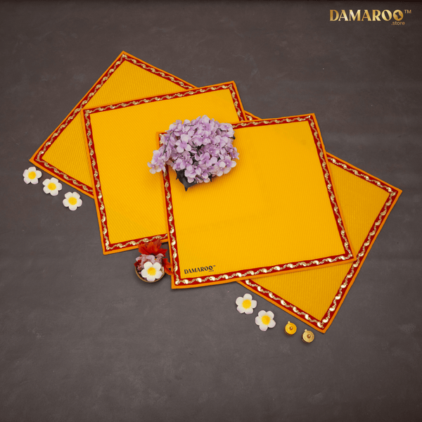 ShriSaaj – Nylon Pooja Aasan Set of 3 | Limited Edition