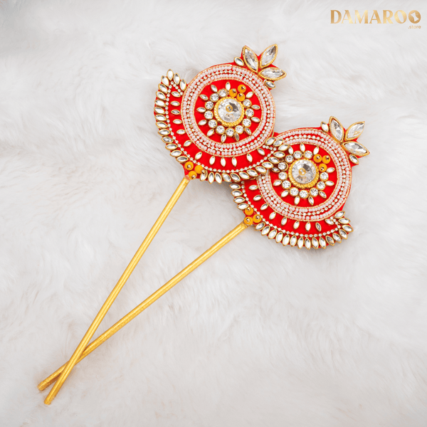 Set of 2 | Rajratna Pankhi Set | Length: 30cm