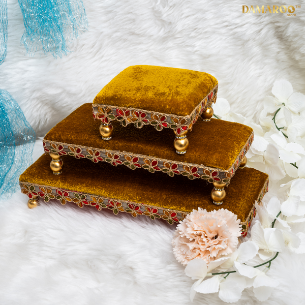 Divine Sanctum Velvet Bajot Set of 3